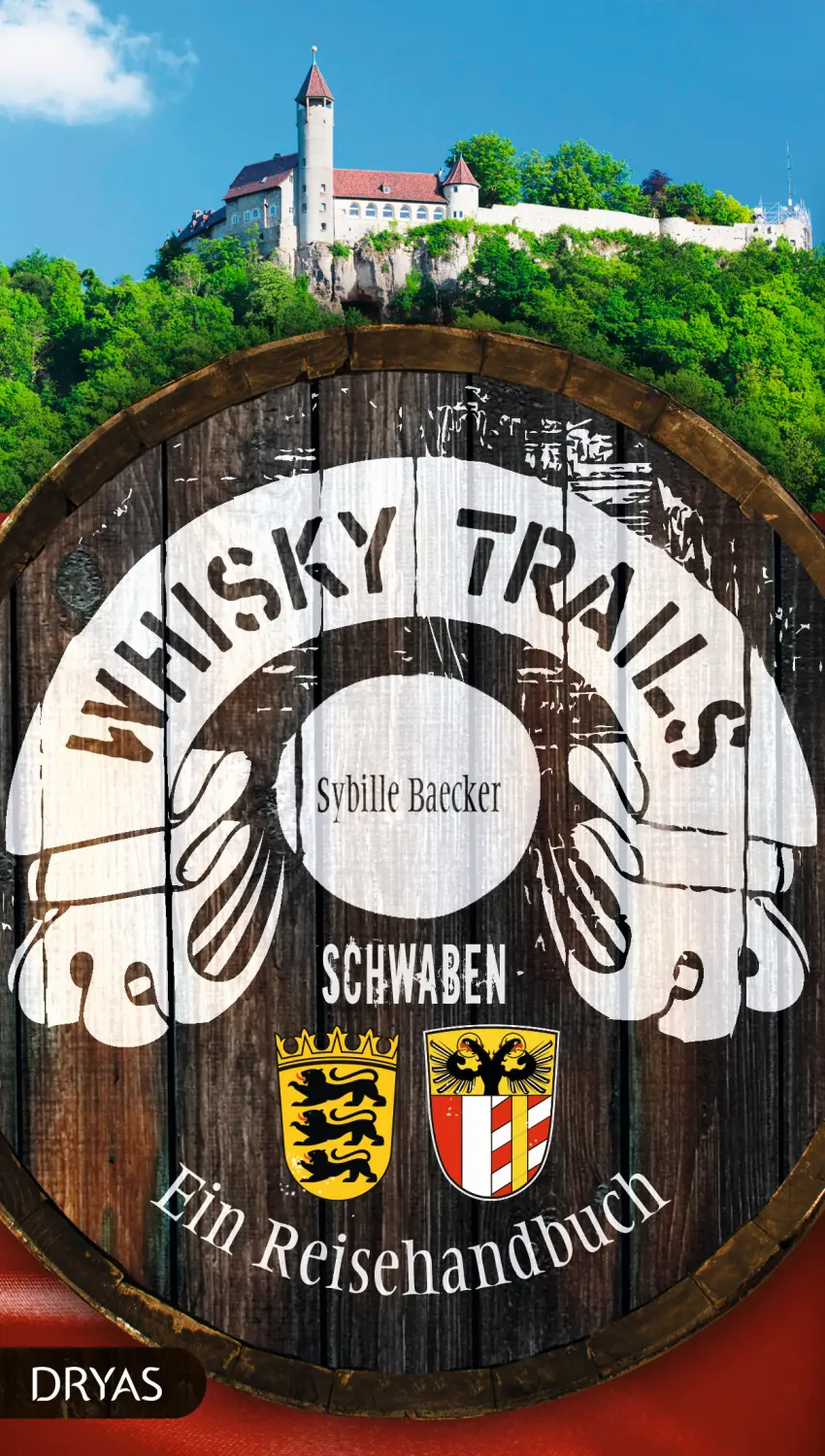 Deckblatt eines Buches- Whisky Trails Schwaben